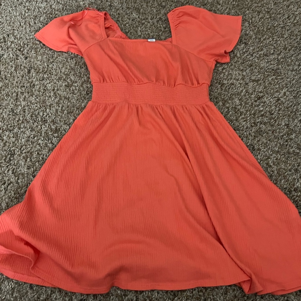 Old Navy Vibrant Pink/Orange Dress